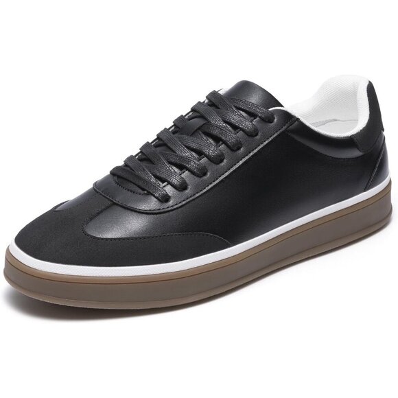 Men's Black Faux Suede Fashion Sneakers Comfortable Dress Business Casual Shoes
